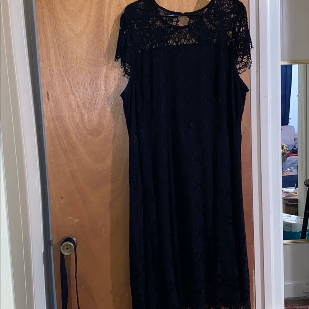 Black lace dress!